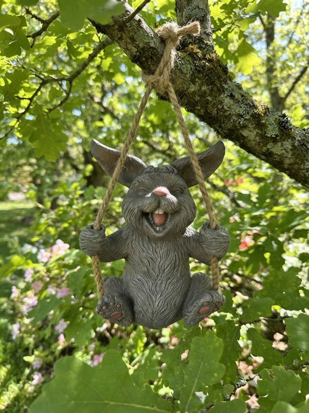 Accents Unlimited "The Original Swinger" Hanging Bunny Figurine – New in Box